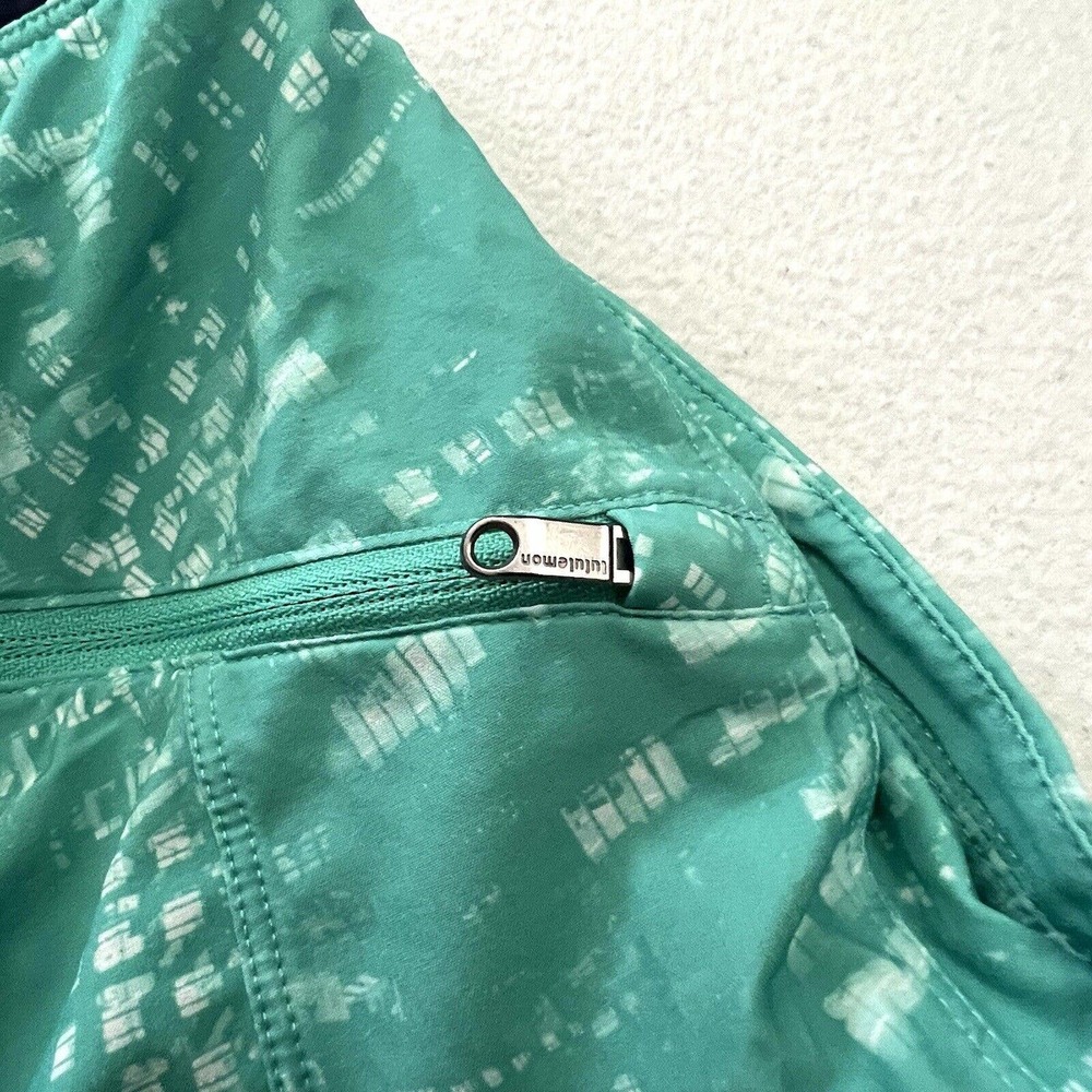 Lululemon Men Teal Abstract Print 9" THE Short Linerless Unlined Drawstring L - Picture 7 of 12